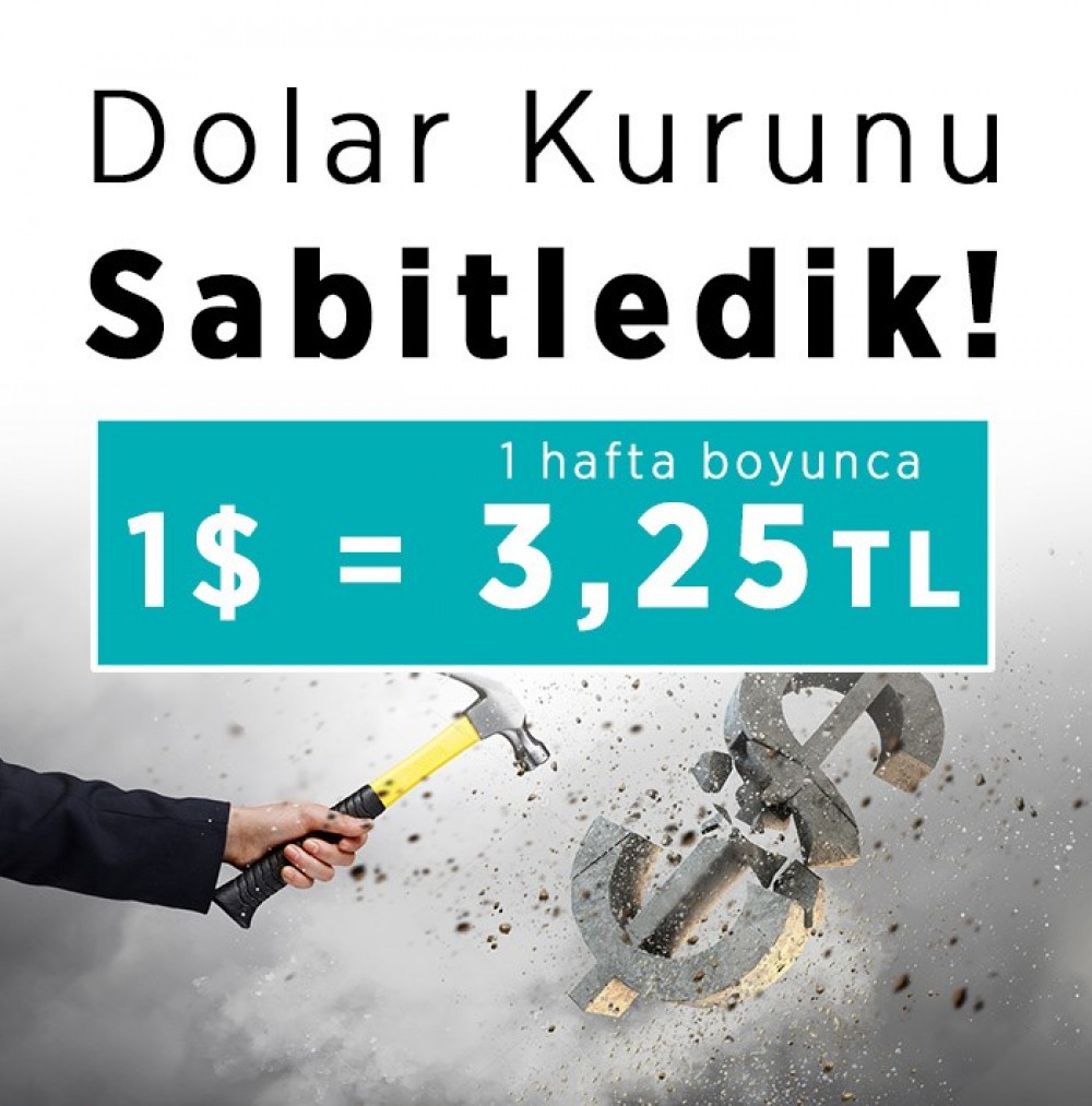 Dolar Kurunu Sabitledik!